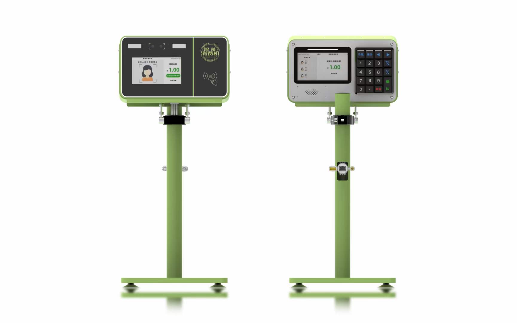 興邦人臉消費(fèi)機(jī)，刷臉支付售飯機(jī)